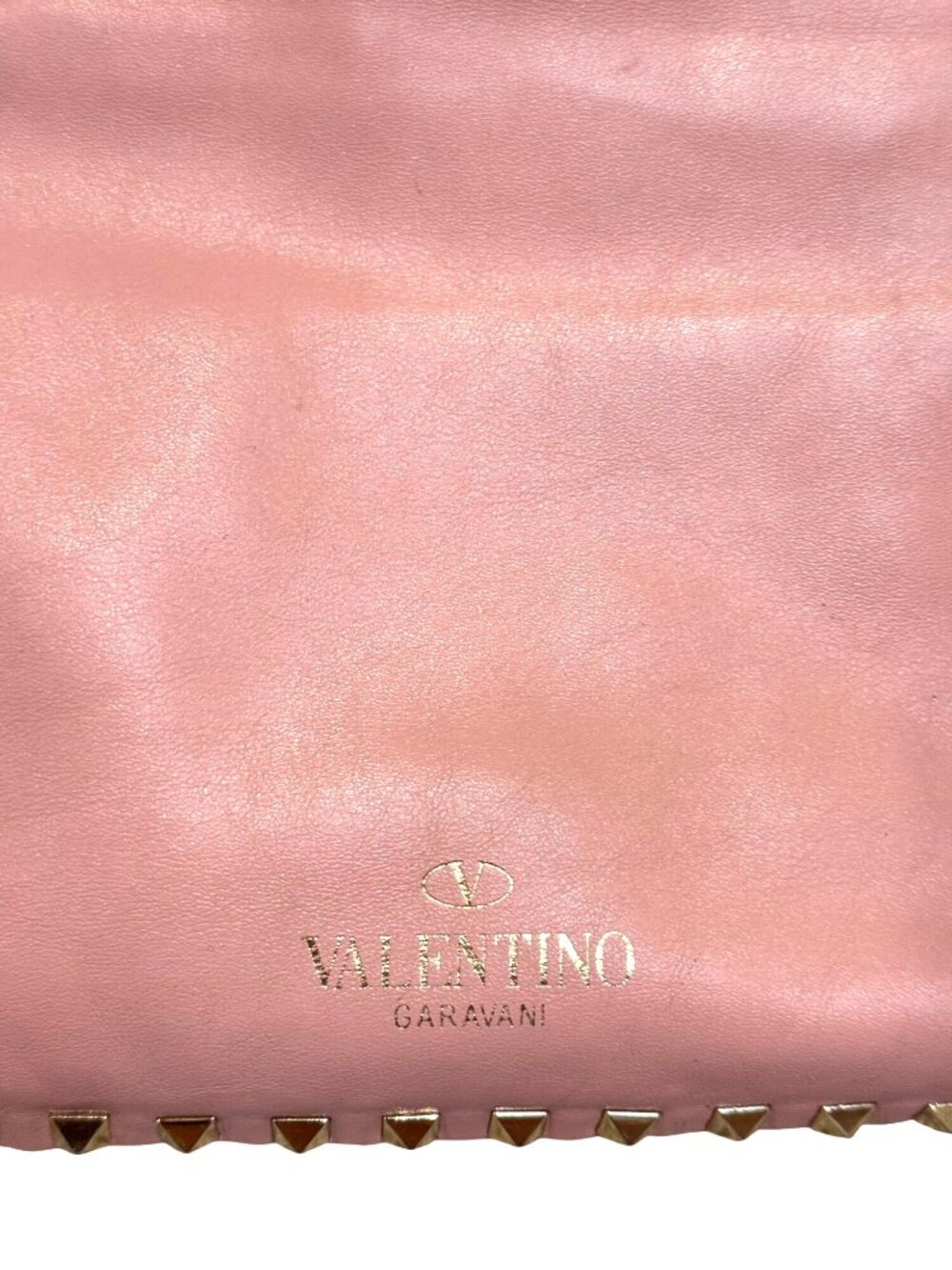 Valentino Garavani Pink Leather Rockstud Trapeze Small Tote Bag with COA - Picture 7 of 15